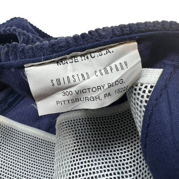 Kloeckner Becorit Vtg Corduroy Trucker Snapback Hat Cap Dad Industrial German - Picture 8 of 9